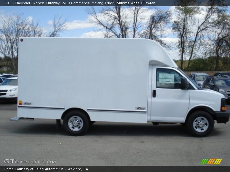 Summit White / Pewter 2012 Chevrolet Express Cutaway 3500 Commercial Moving Truck