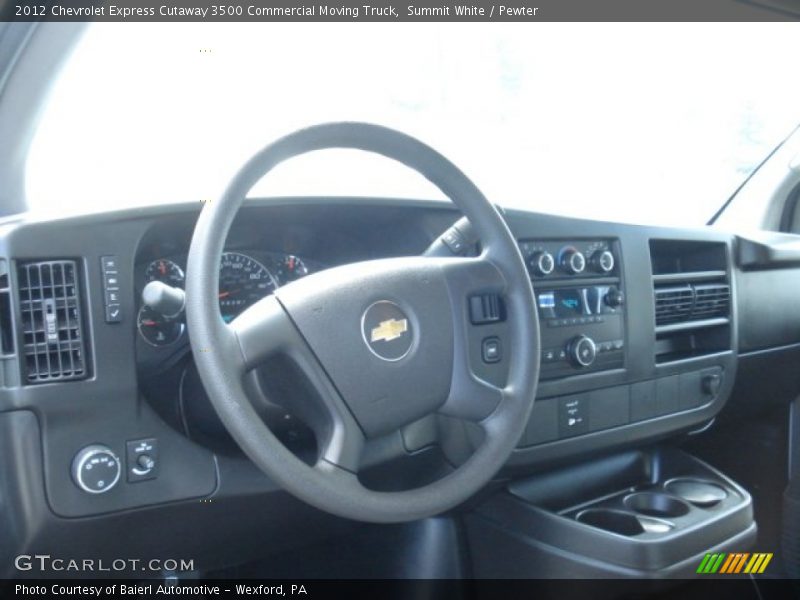 Summit White / Pewter 2012 Chevrolet Express Cutaway 3500 Commercial Moving Truck