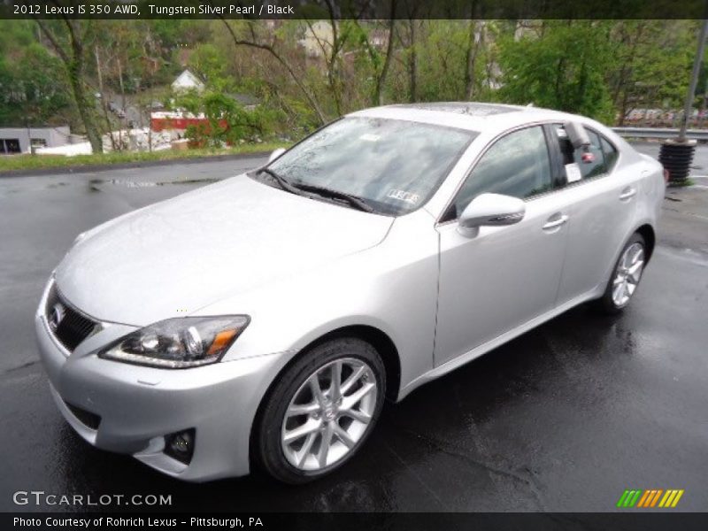 Tungsten Silver Pearl / Black 2012 Lexus IS 350 AWD