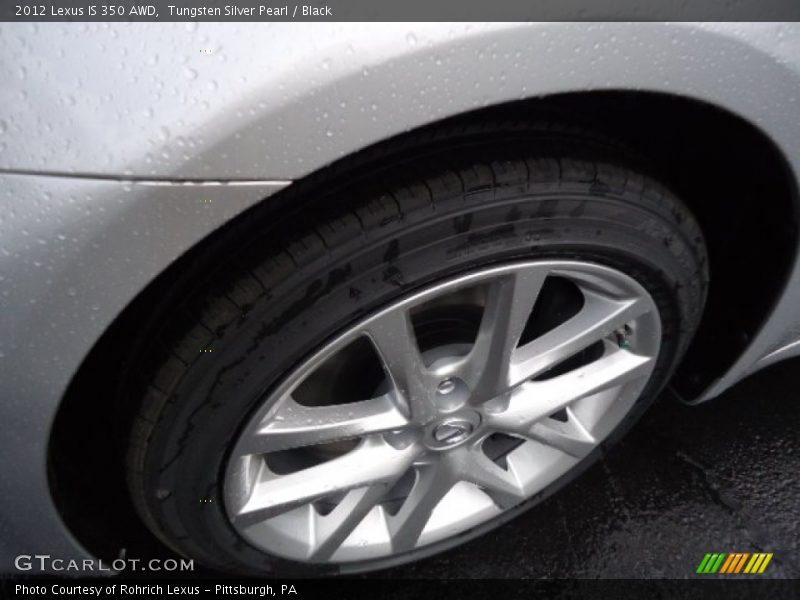 Tungsten Silver Pearl / Black 2012 Lexus IS 350 AWD