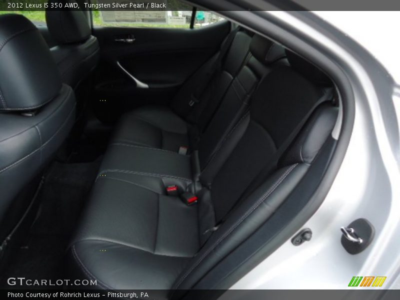 Tungsten Silver Pearl / Black 2012 Lexus IS 350 AWD