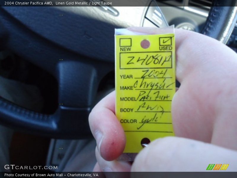 Linen Gold Metallic / Light Taupe 2004 Chrysler Pacifica AWD
