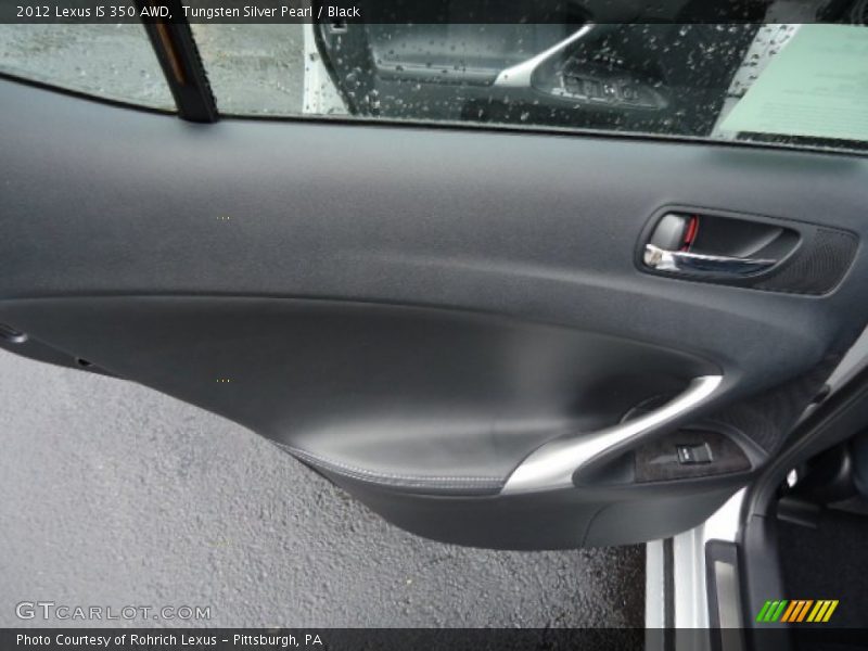 Tungsten Silver Pearl / Black 2012 Lexus IS 350 AWD