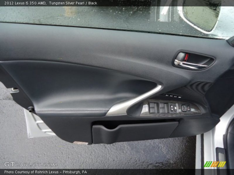 Tungsten Silver Pearl / Black 2012 Lexus IS 350 AWD