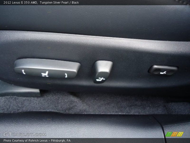 Tungsten Silver Pearl / Black 2012 Lexus IS 350 AWD