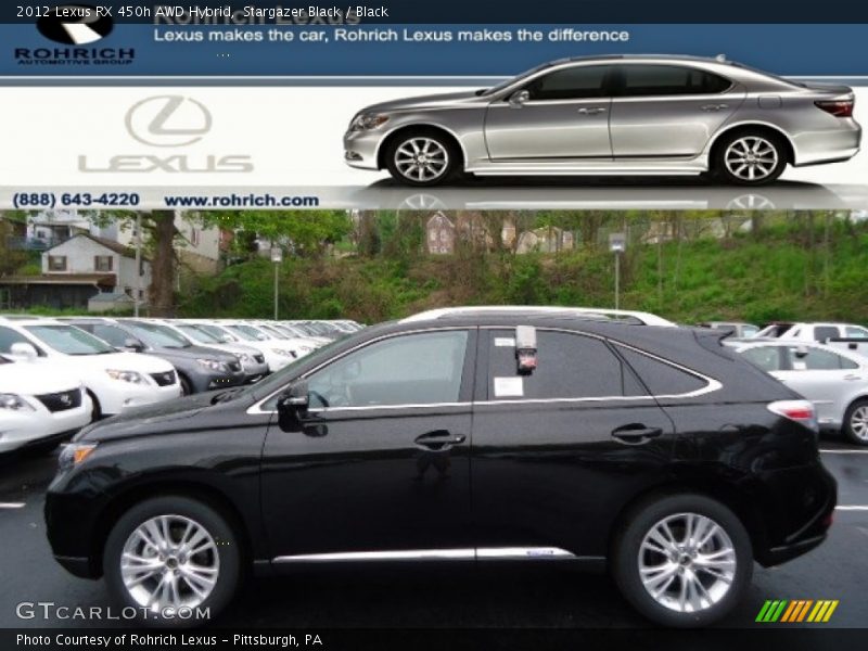 Stargazer Black / Black 2012 Lexus RX 450h AWD Hybrid