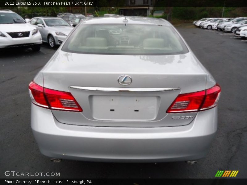 Tungsten Pearl / Light Gray 2012 Lexus ES 350