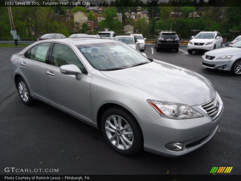 Tungsten Pearl / Light Gray 2012 Lexus ES 350