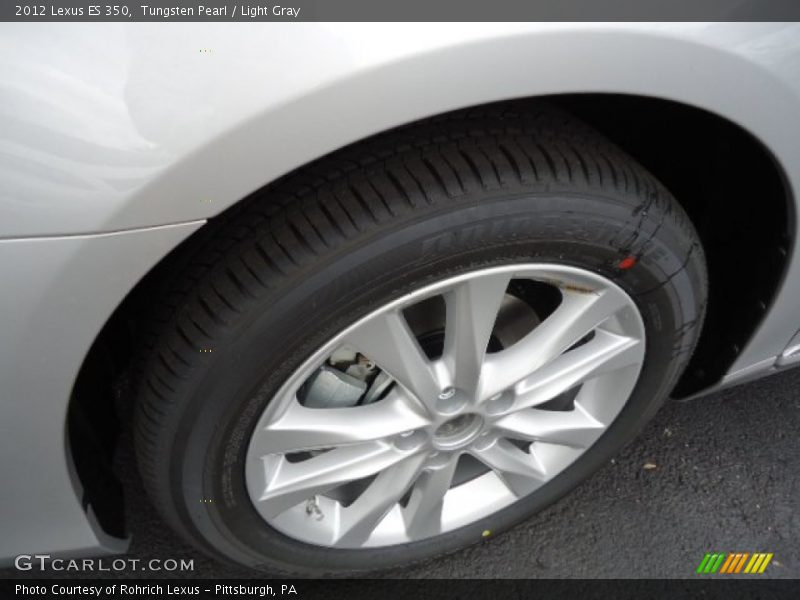 Tungsten Pearl / Light Gray 2012 Lexus ES 350
