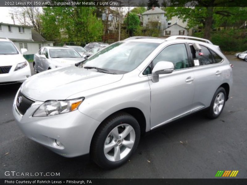 Tungsten Silver Metallic / Light Gray 2012 Lexus RX 350 AWD