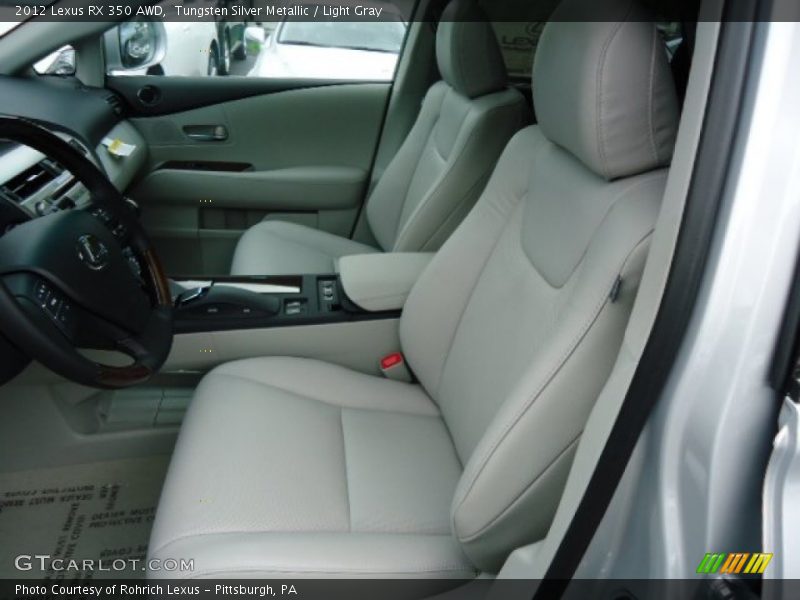 Tungsten Silver Metallic / Light Gray 2012 Lexus RX 350 AWD