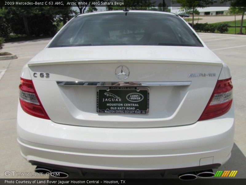 Arctic White / AMG Sahara Beige 2009 Mercedes-Benz C 63 AMG