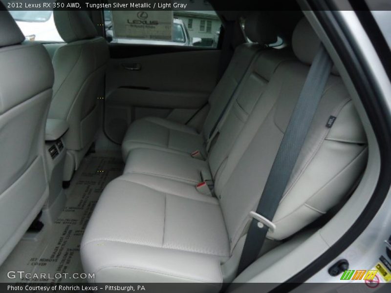 Tungsten Silver Metallic / Light Gray 2012 Lexus RX 350 AWD