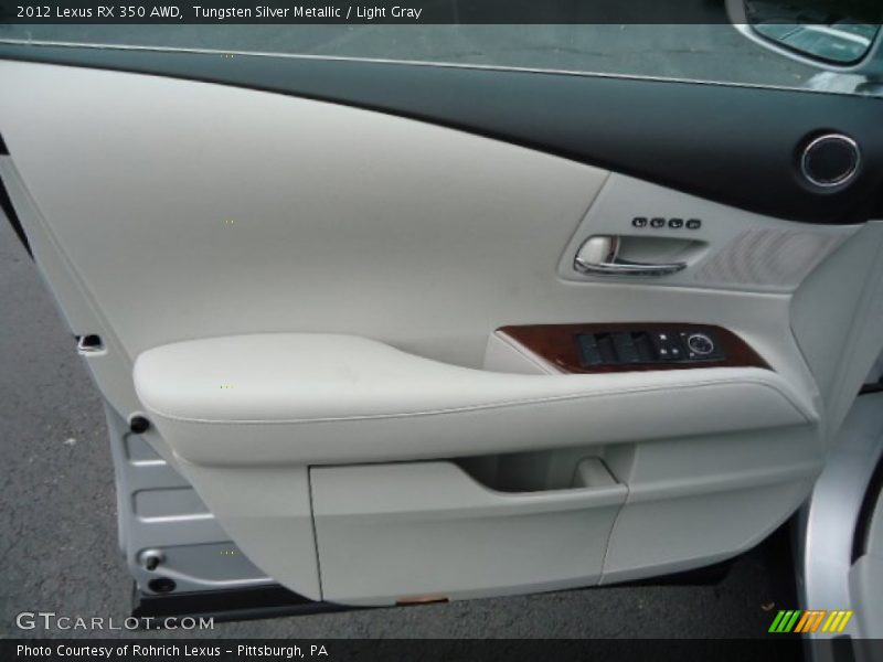 Tungsten Silver Metallic / Light Gray 2012 Lexus RX 350 AWD