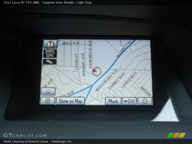 Tungsten Silver Metallic / Light Gray 2012 Lexus RX 350 AWD