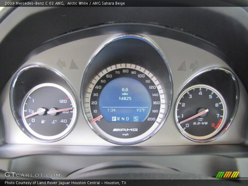 Arctic White / AMG Sahara Beige 2009 Mercedes-Benz C 63 AMG