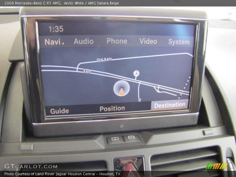 Arctic White / AMG Sahara Beige 2009 Mercedes-Benz C 63 AMG