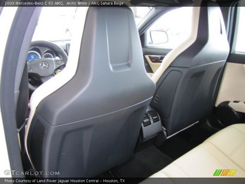 Arctic White / AMG Sahara Beige 2009 Mercedes-Benz C 63 AMG