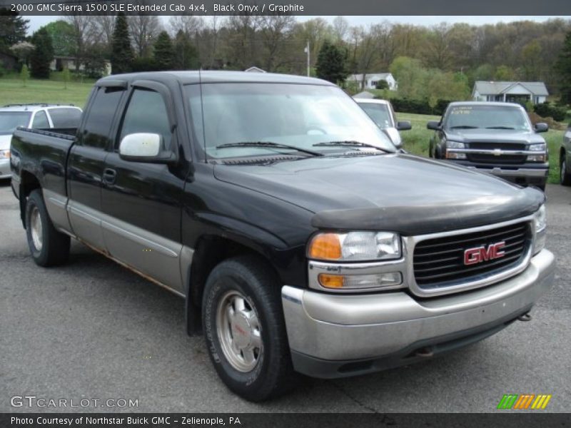 Black Onyx / Graphite 2000 GMC Sierra 1500 SLE Extended Cab 4x4