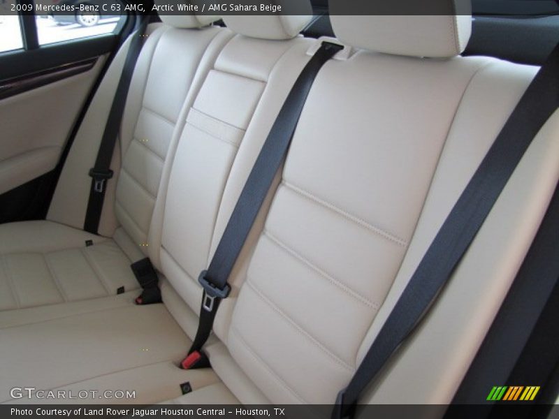 Arctic White / AMG Sahara Beige 2009 Mercedes-Benz C 63 AMG