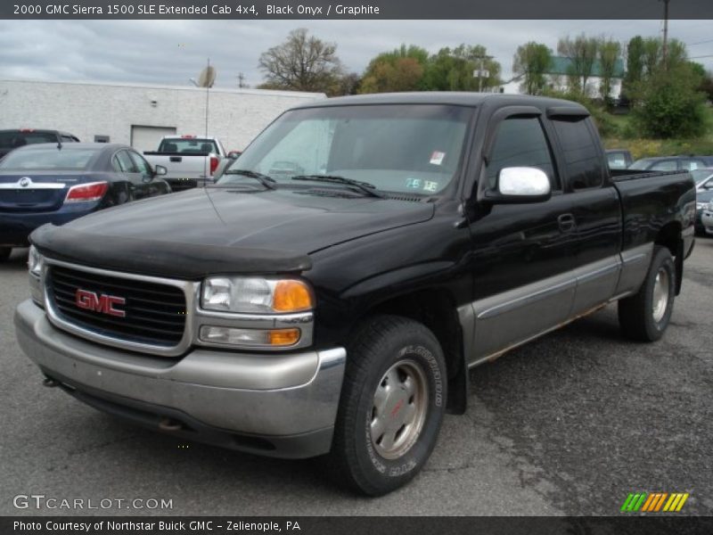 Black Onyx / Graphite 2000 GMC Sierra 1500 SLE Extended Cab 4x4
