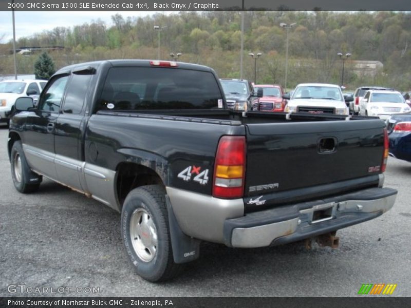 Black Onyx / Graphite 2000 GMC Sierra 1500 SLE Extended Cab 4x4