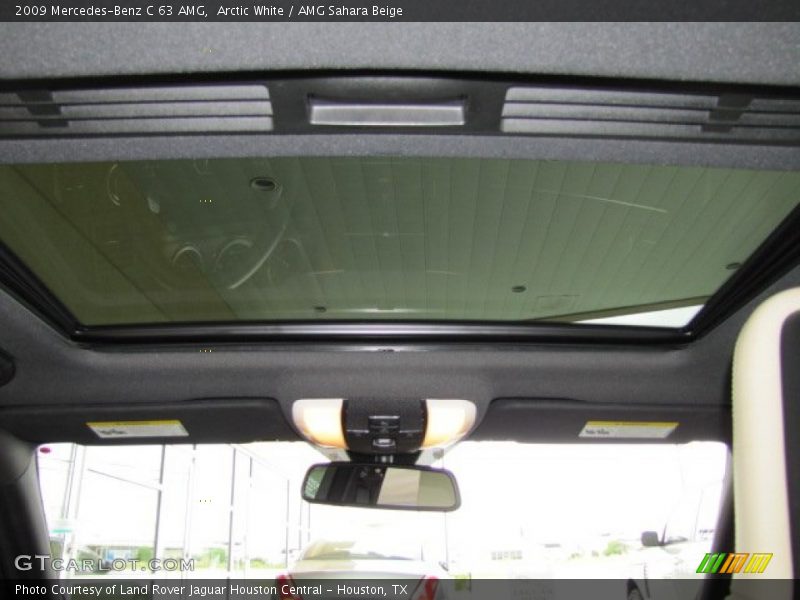 Arctic White / AMG Sahara Beige 2009 Mercedes-Benz C 63 AMG