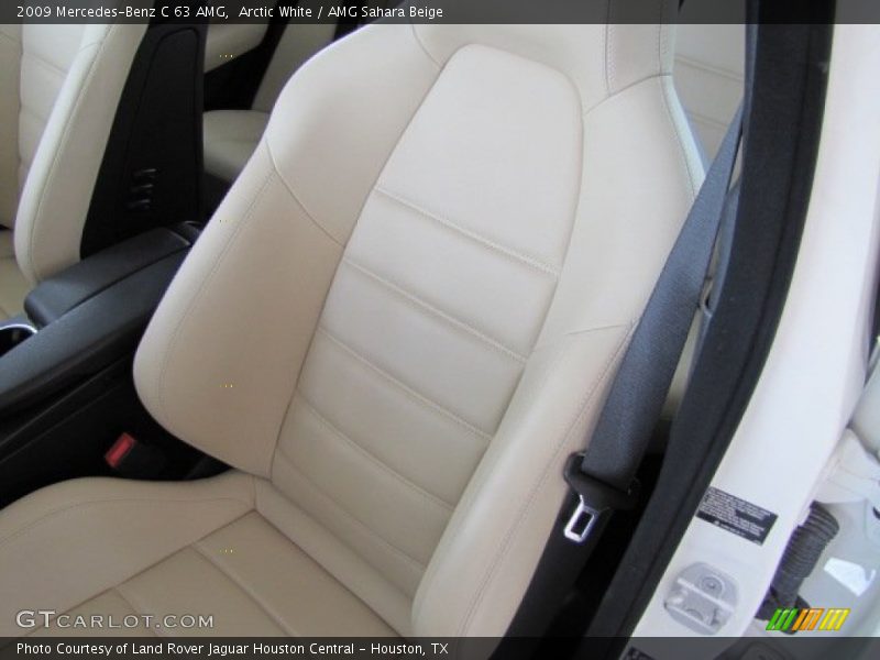 Arctic White / AMG Sahara Beige 2009 Mercedes-Benz C 63 AMG