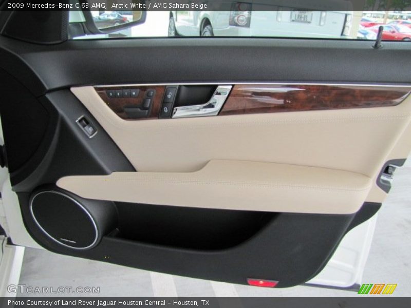 Arctic White / AMG Sahara Beige 2009 Mercedes-Benz C 63 AMG