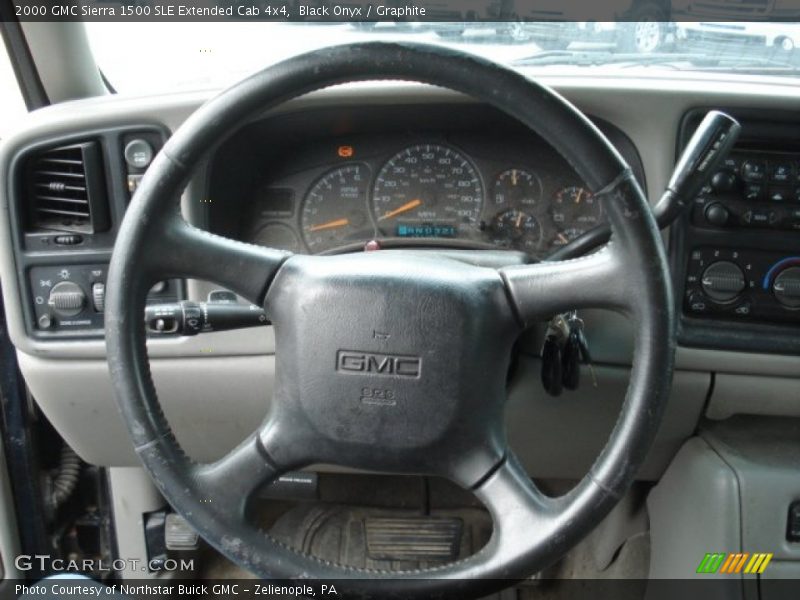 Black Onyx / Graphite 2000 GMC Sierra 1500 SLE Extended Cab 4x4