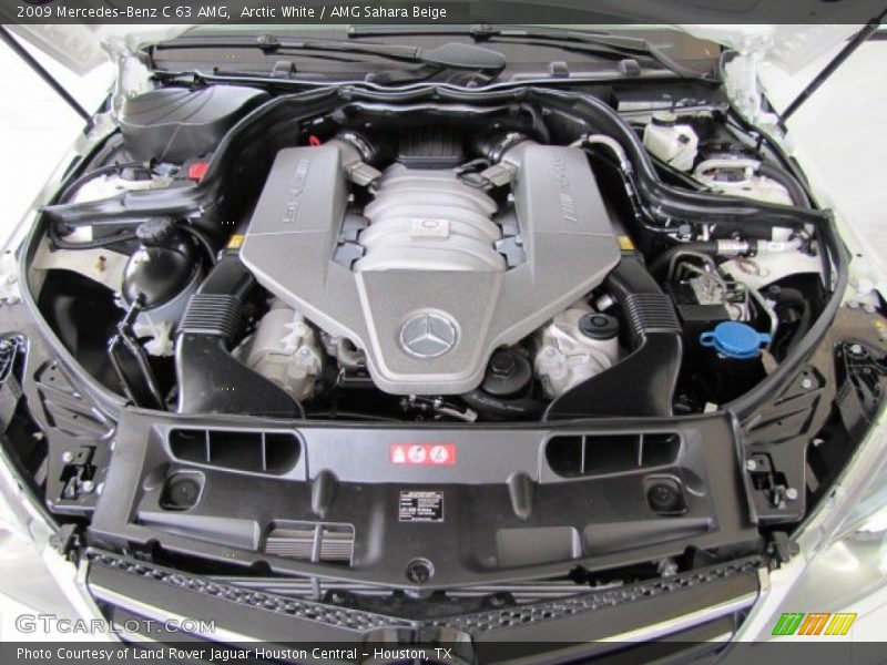 Arctic White / AMG Sahara Beige 2009 Mercedes-Benz C 63 AMG