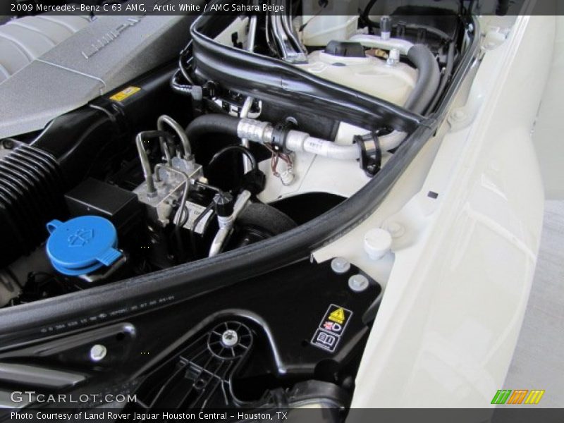 Arctic White / AMG Sahara Beige 2009 Mercedes-Benz C 63 AMG