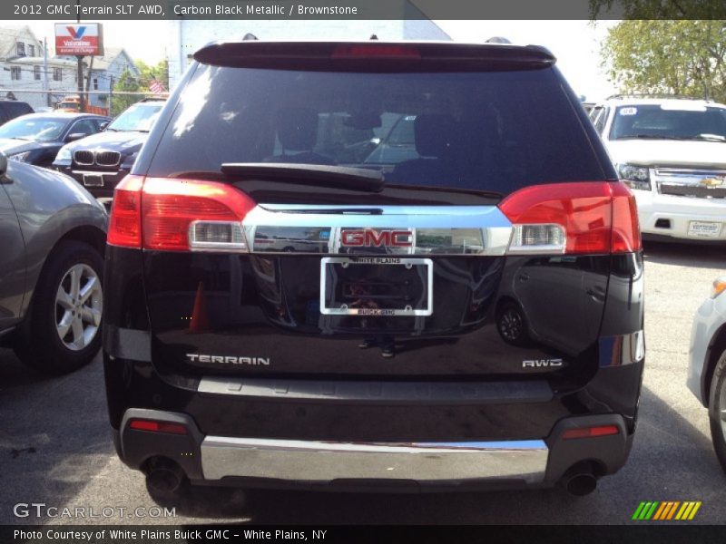 Carbon Black Metallic / Brownstone 2012 GMC Terrain SLT AWD