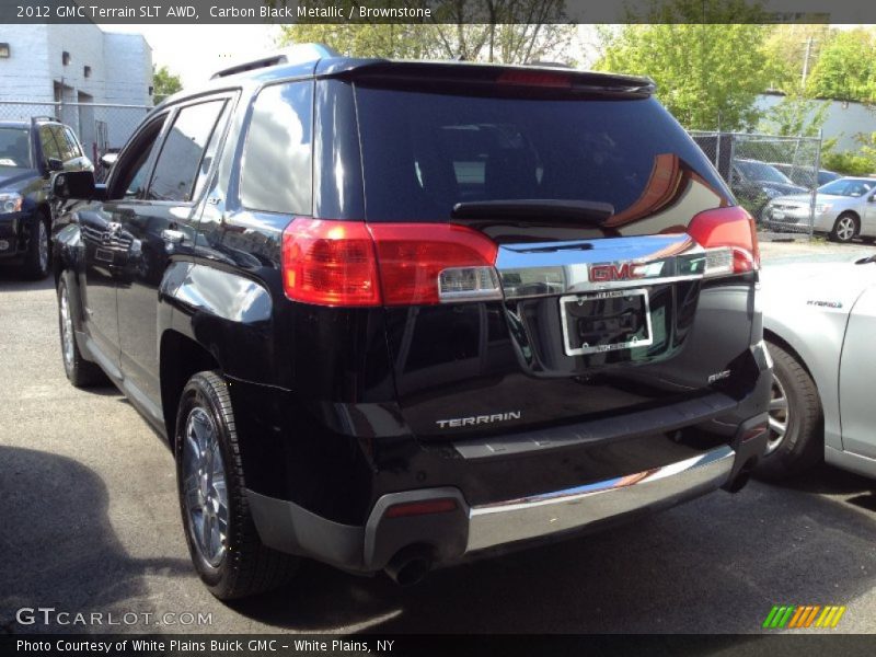 Carbon Black Metallic / Brownstone 2012 GMC Terrain SLT AWD
