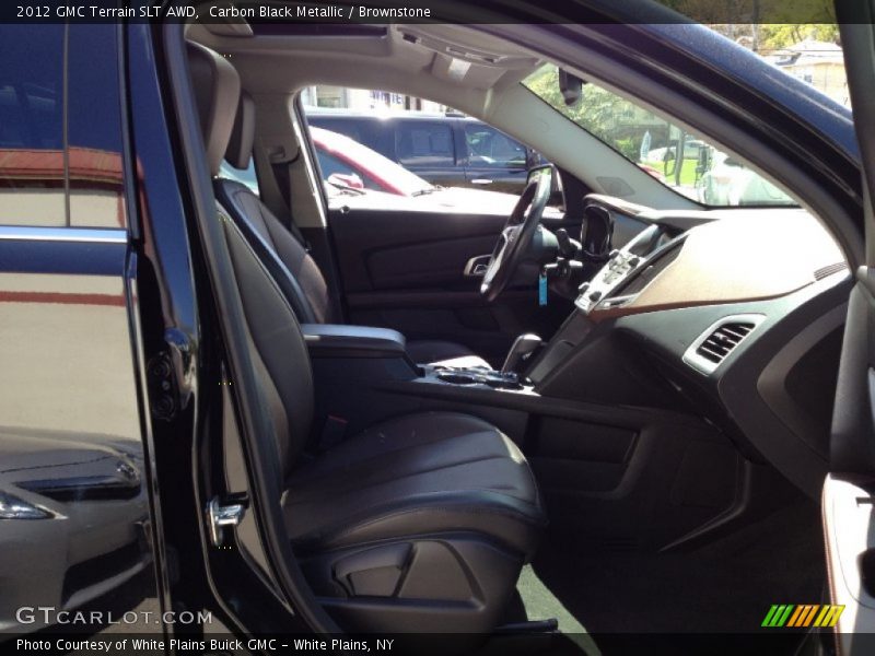 Carbon Black Metallic / Brownstone 2012 GMC Terrain SLT AWD