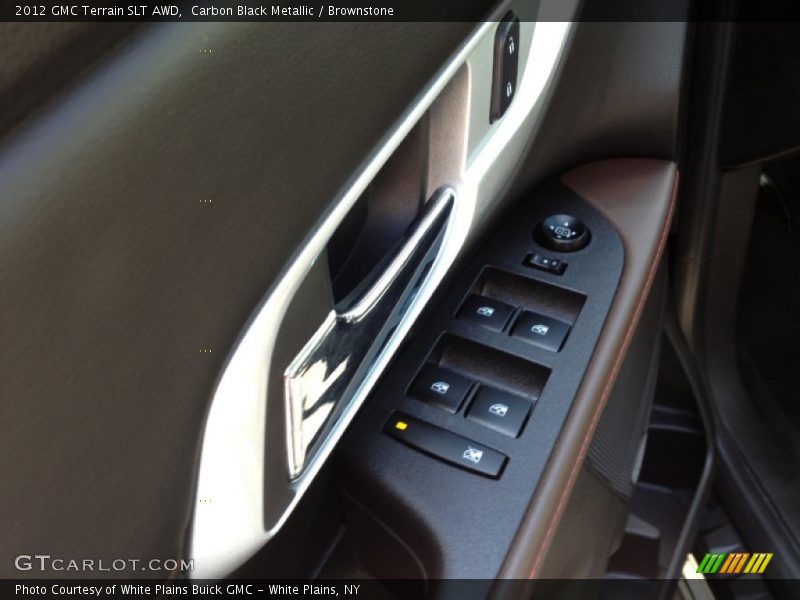 Carbon Black Metallic / Brownstone 2012 GMC Terrain SLT AWD