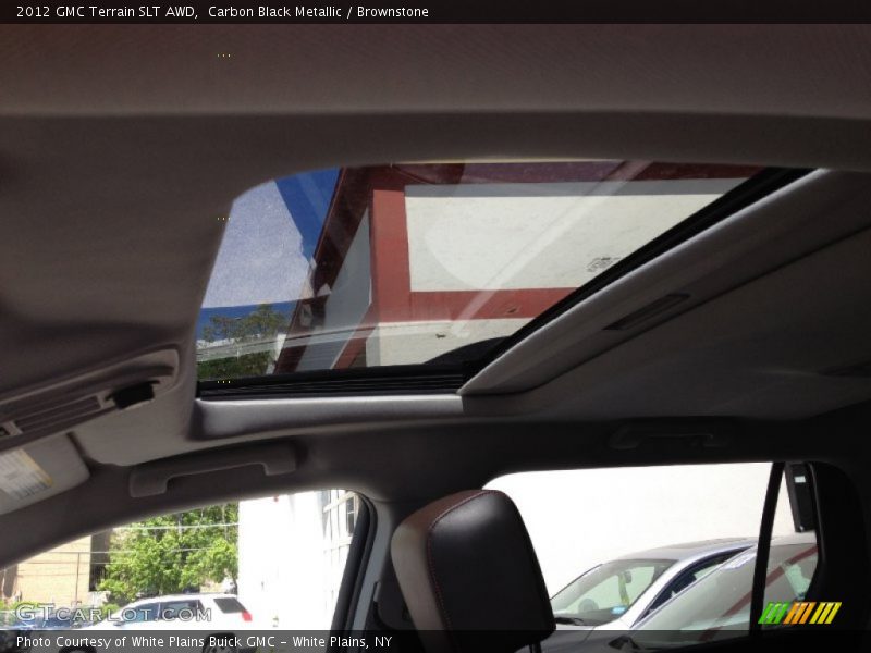 Carbon Black Metallic / Brownstone 2012 GMC Terrain SLT AWD