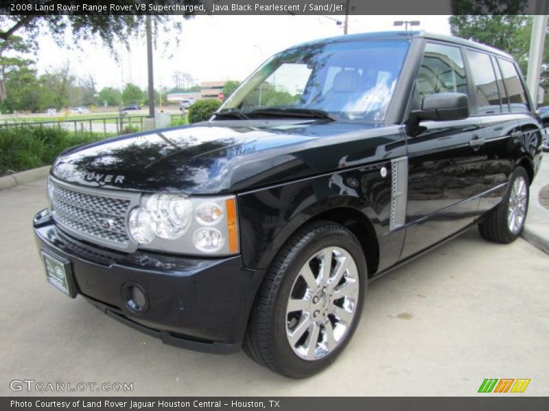 Java Black Pearlescent / Sand/Jet 2008 Land Rover Range Rover V8 Supercharged