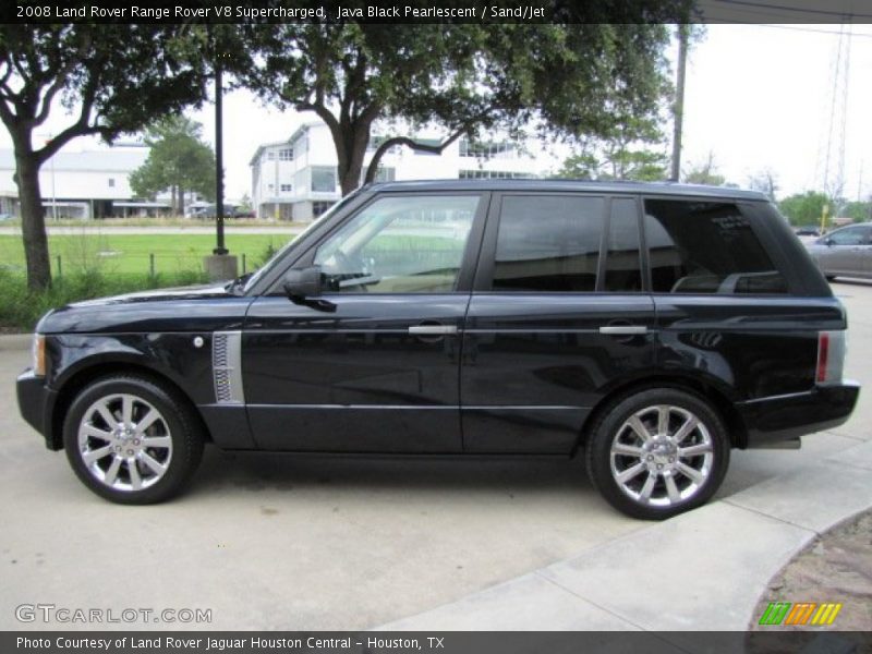Java Black Pearlescent / Sand/Jet 2008 Land Rover Range Rover V8 Supercharged
