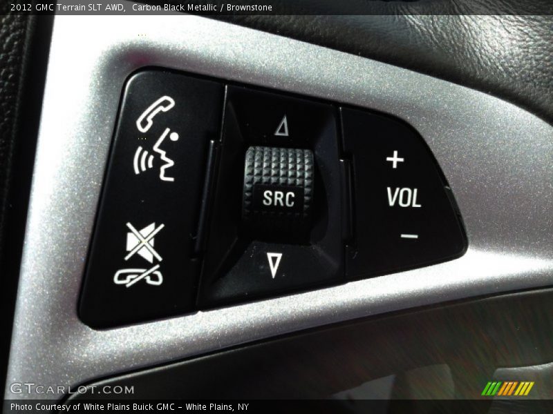 Carbon Black Metallic / Brownstone 2012 GMC Terrain SLT AWD