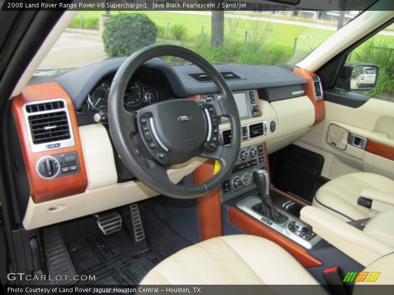 Java Black Pearlescent / Sand/Jet 2008 Land Rover Range Rover V8 Supercharged