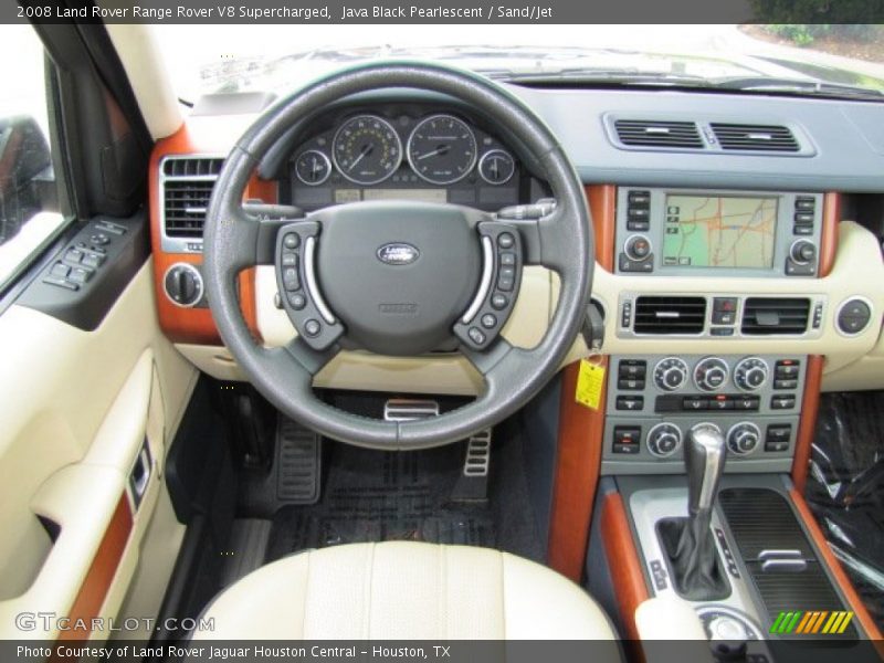Java Black Pearlescent / Sand/Jet 2008 Land Rover Range Rover V8 Supercharged