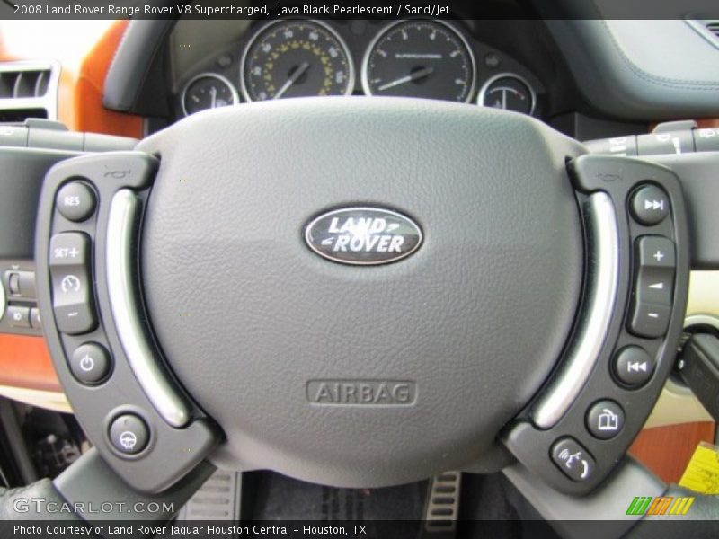 Java Black Pearlescent / Sand/Jet 2008 Land Rover Range Rover V8 Supercharged