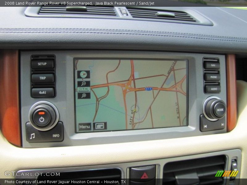 Java Black Pearlescent / Sand/Jet 2008 Land Rover Range Rover V8 Supercharged