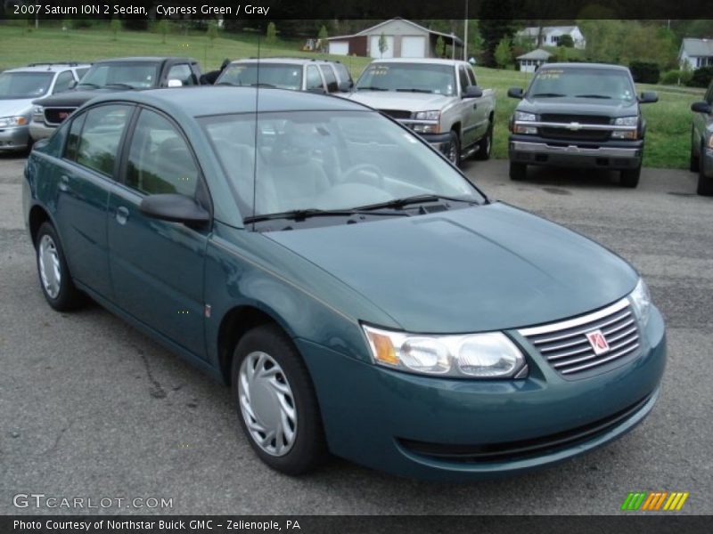 Cypress Green / Gray 2007 Saturn ION 2 Sedan