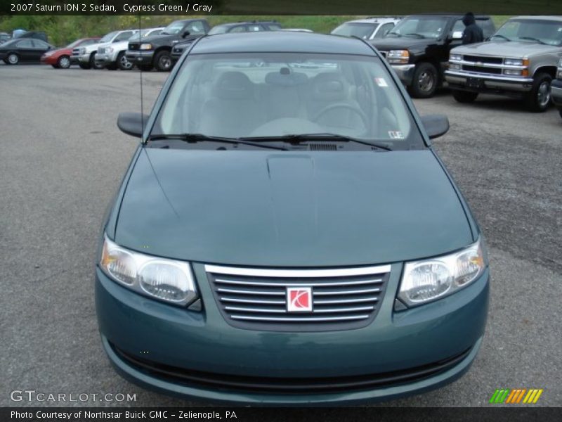 Cypress Green / Gray 2007 Saturn ION 2 Sedan