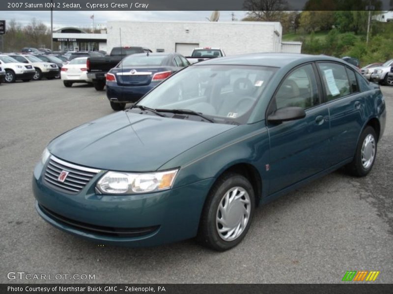Cypress Green / Gray 2007 Saturn ION 2 Sedan