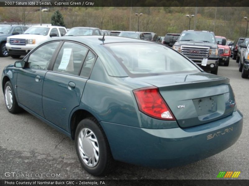 Cypress Green / Gray 2007 Saturn ION 2 Sedan
