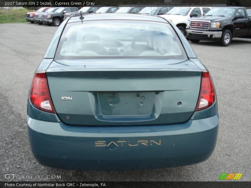 Cypress Green / Gray 2007 Saturn ION 2 Sedan