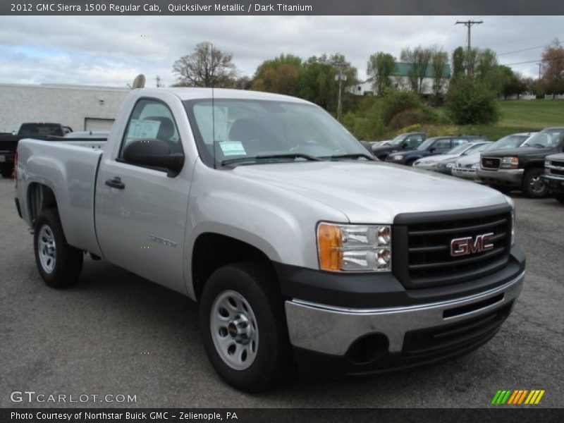 Quicksilver Metallic / Dark Titanium 2012 GMC Sierra 1500 Regular Cab